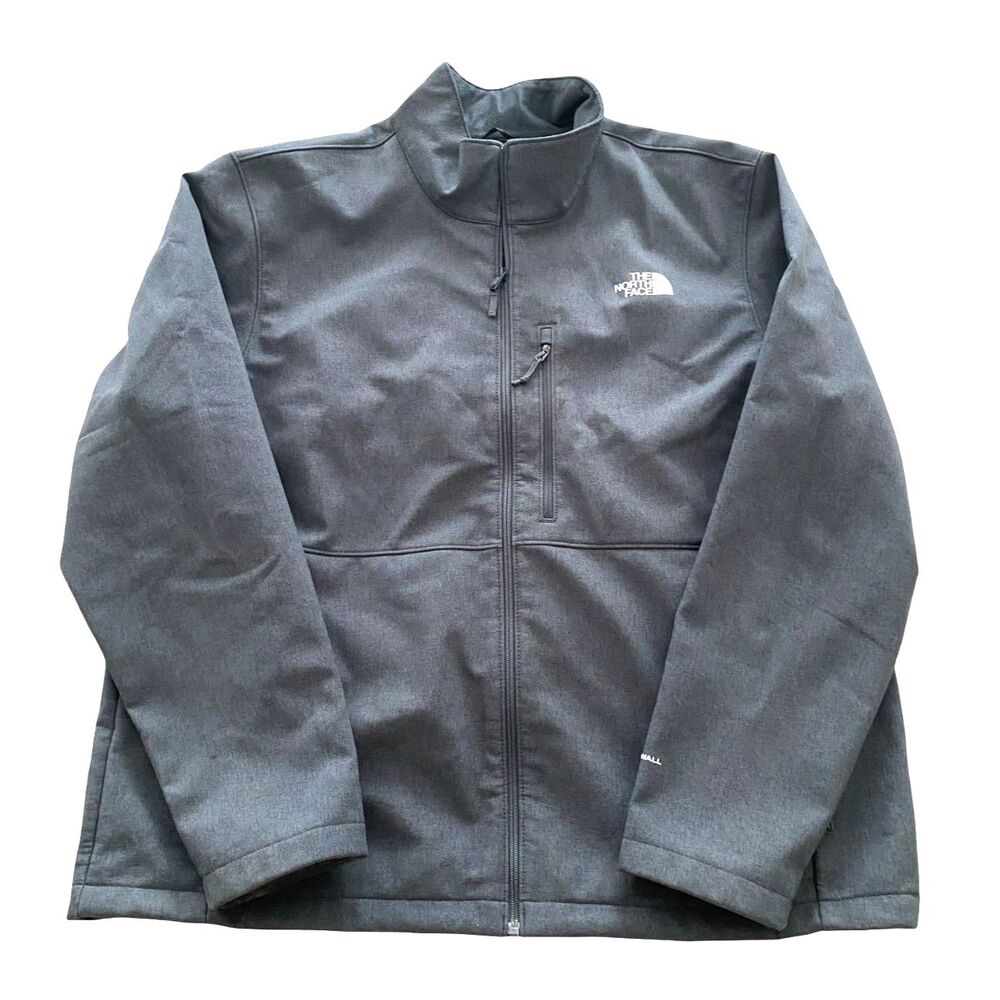 The North Face Apex Bionic Mens Softshell Jacket XXL Gray Windfall Full Zip Gorp
